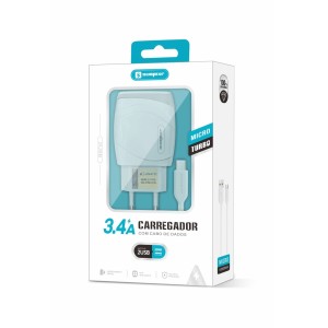 (SX-FC18-V8) - Carregador De Parede + Cabo Micro Usb - [Caixa com 200 peças]