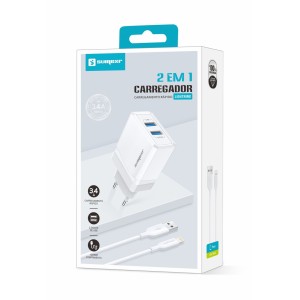 (SX-F17-I6) - Carregador De Parede + Cabo Lightning  [Caixa com 200 peças]