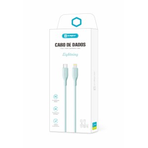 [SX-B123-CL] CABO DE DADOS E CARREGAMENTO USB-C/LIGHTINING COLORIDO 3A [CAIXA COM 300 PEÇAS]