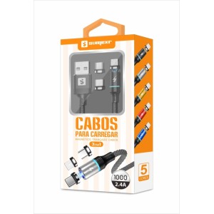 (SX-B16-3) - Cabo Com 3 Conectores - [Caixa com 200 peças]